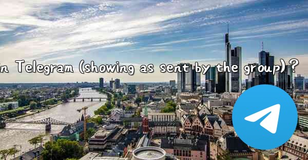 How to send anonymous admin messages in Telegram (showing as