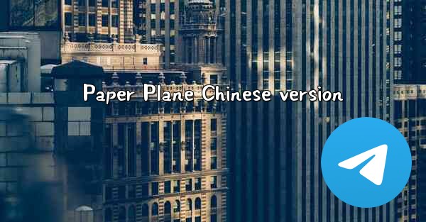 Paper Plane Chinese version